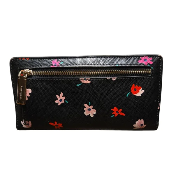 Kate Spade Black Floral Wallet - Picture 8 of 9